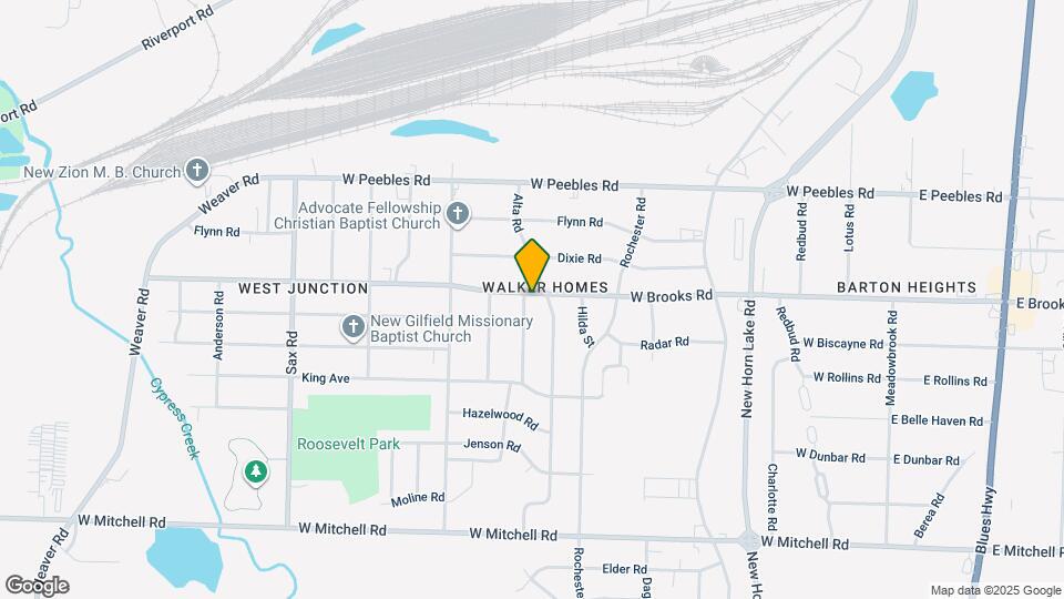 405 W Brooks Rd Map and Location Details