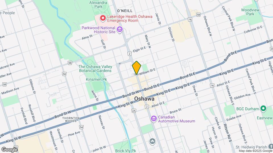 96 Simcoe St N Map and Location Details