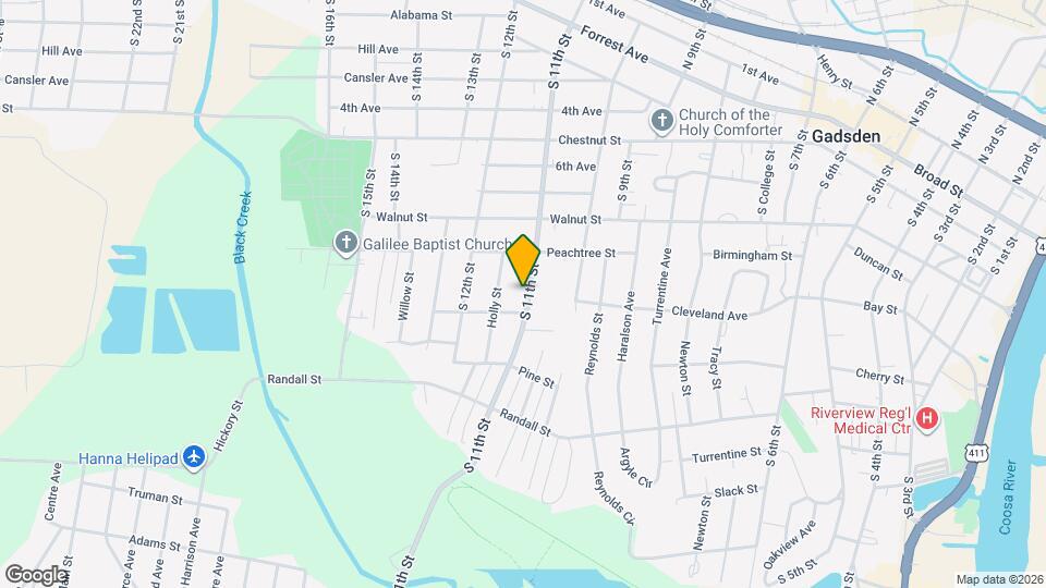 931 S 11th St Map and Location Details