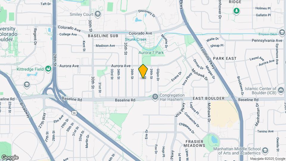 805 38th St Map and Location Details