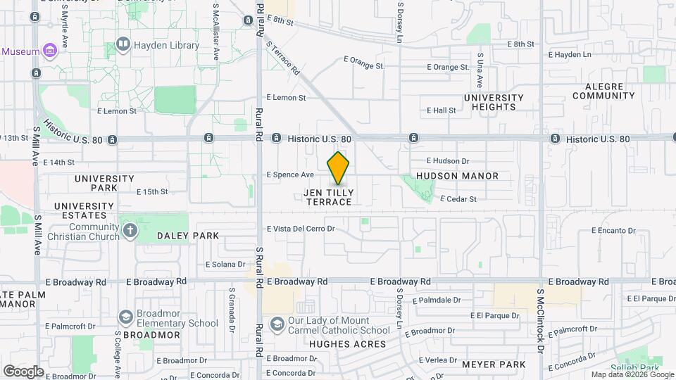 1418 S Jessica Ln Map and Location Details