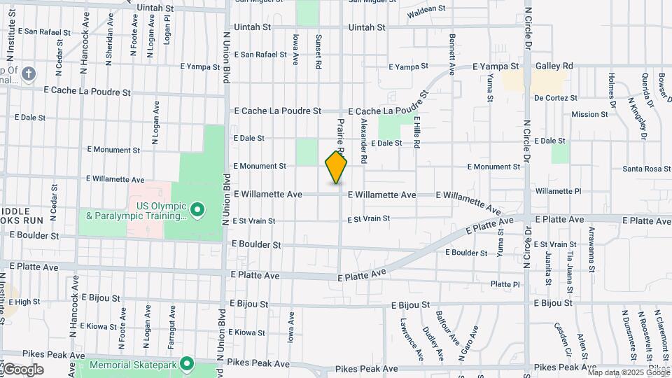 2220 E Willamette Ave Map and Location Details