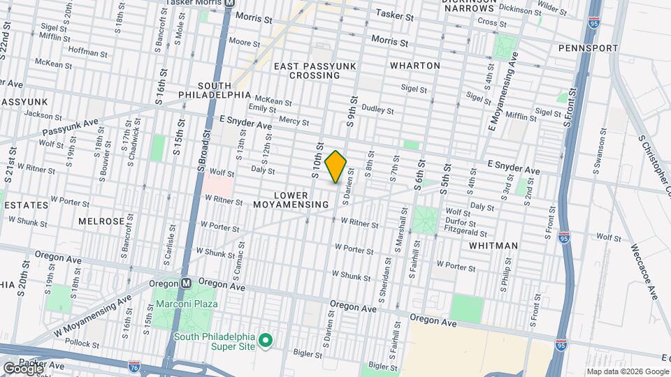 2250 S 9th St Map and Location Details