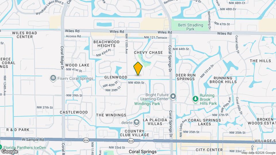 10930 NW 41st Dr Map and Location Details