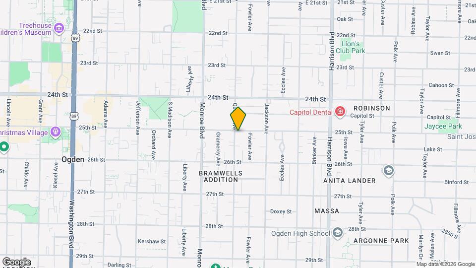 907 25th St Map and Location Details