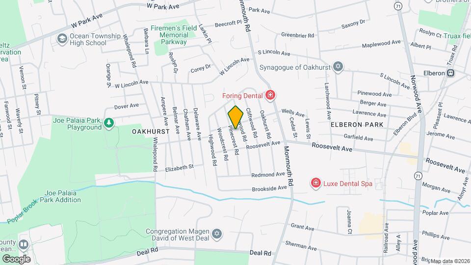 209 Pinecrest Rd Map and Location Details