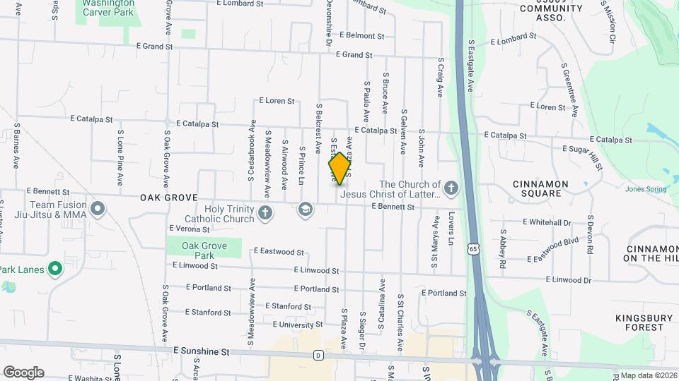 1336 S Estate Ave Map and Location Details