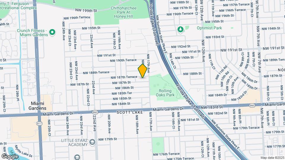 1731 NW 187th St Map and Location Details