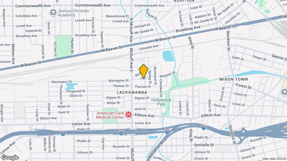 2950 Warrington St Map and Location Details