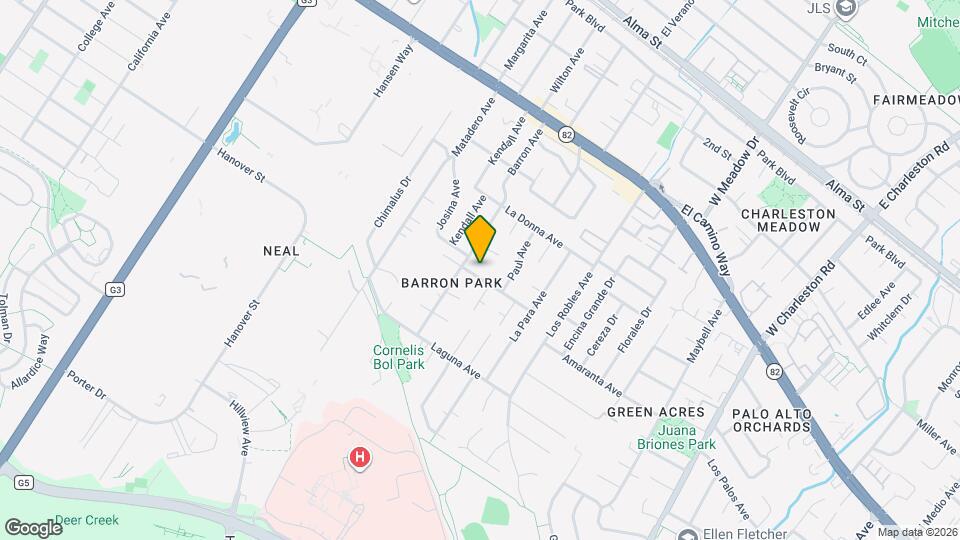 3737 El Centro St Map and Location Details