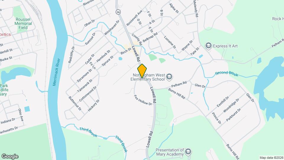 117 Lowell Rd Mapa y Detalles de la Ubicación