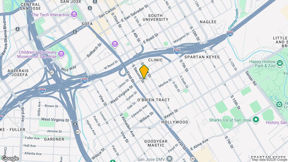 810 S Second St Map and Location Details