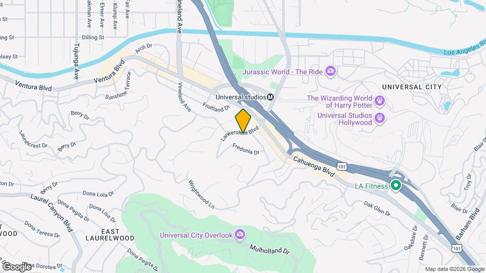 3740 Lankershim Blvd Map and Location Details