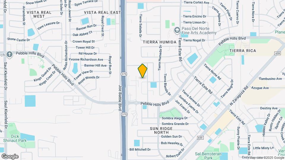 12231 Tierra Baja Way Map and Location Details