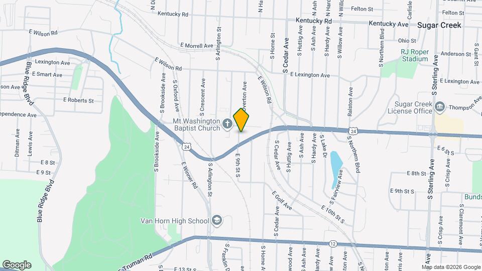 611 S Overton Ave Mapa y Detalles de la Ubicación