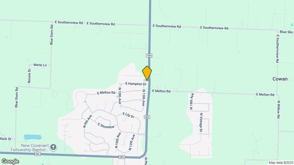 1305 E Hampton Dr Map and Location Details