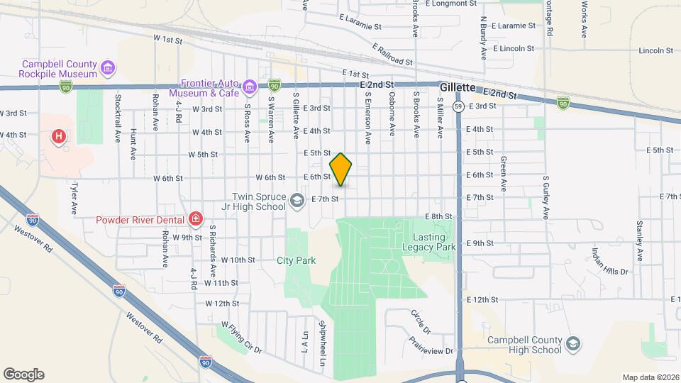 608 Carey Ave Map and Location Details