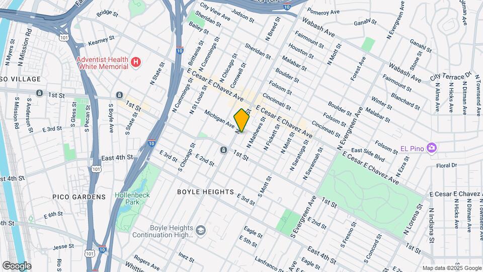 138 N Soto St Mapa y Detalles de la Ubicación