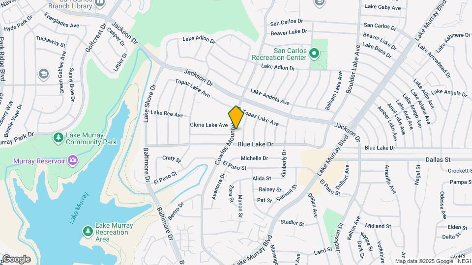 6239 Cowles Mountain Blvd Map and Location Details