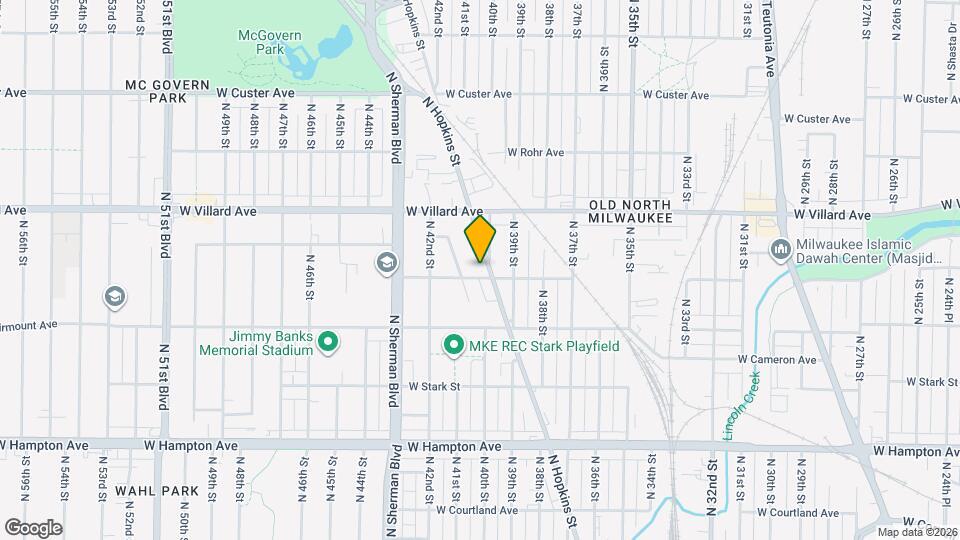 5111 N Hopkins St Map and Location Details