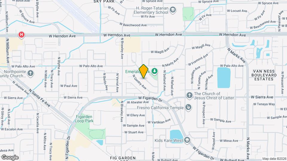 6517 N San Pedro Ave Map and Location Details