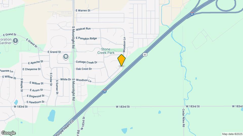 613 S Woodson Ln Map and Location Details