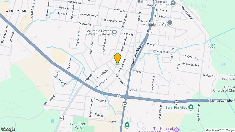 206 Eugene Rd Mapa y Detalles de la Ubicación