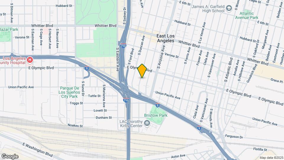 2 BED & 1 BATH UNIT AVAILABLE - LOS ANGELES! Map and Location Details