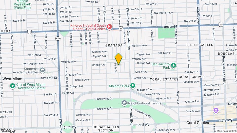 1418 Cordova St Map and Location Details