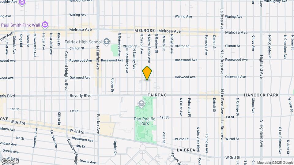 351 N Sierra Bonita Ave Map and Location Details