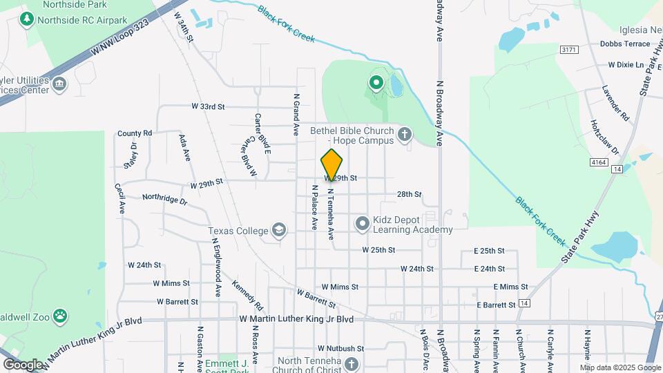 2869 N Tenneha Ave Map and Location Details