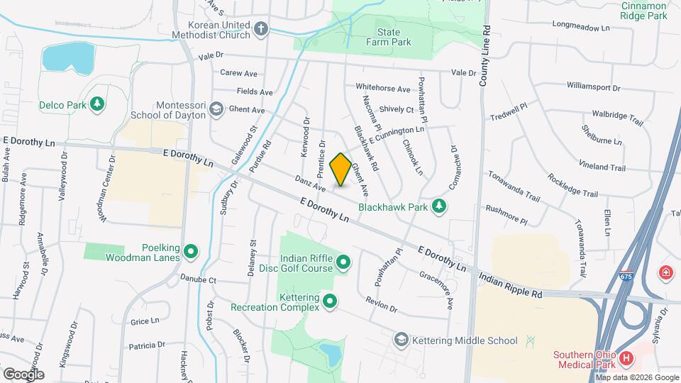 2725 Danz Ave Map and Location Details