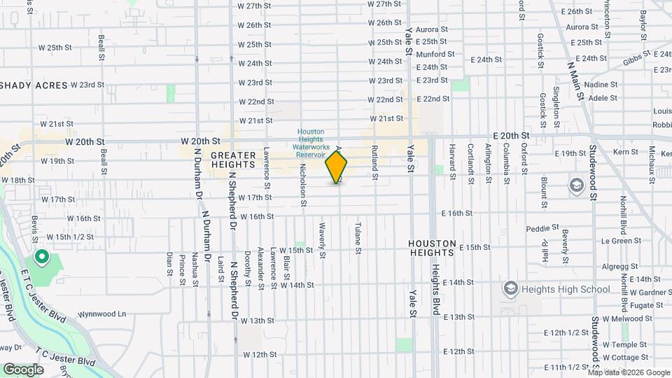 1709 Ashland St Map and Location Details