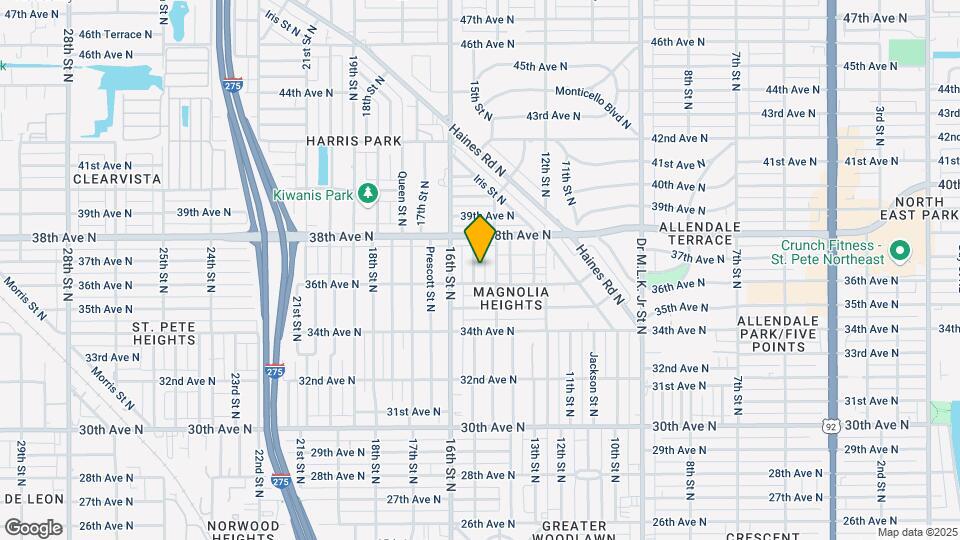 3625 15th St N Map and Location Details