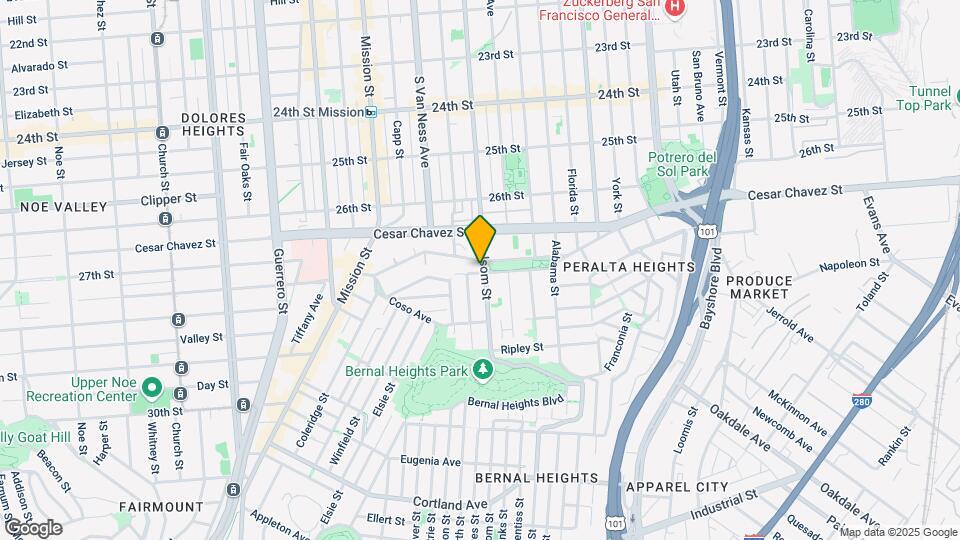 3208-3210 Folsom St Mapa y Detalles de la Ubicación