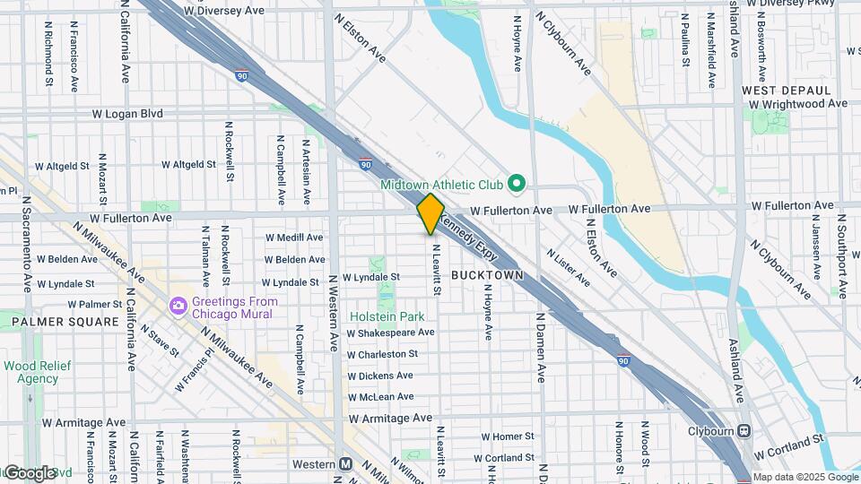 2340 N Leavitt St Map and Location Details