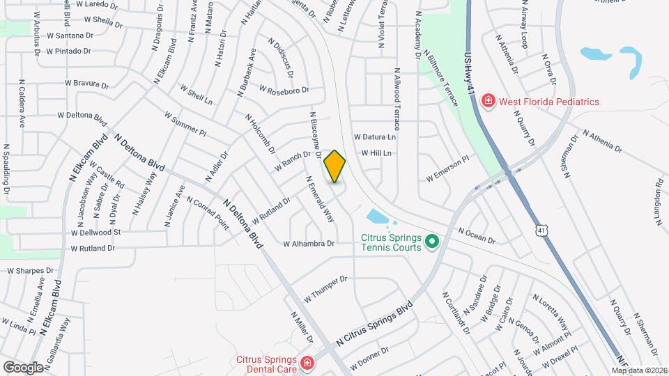 10215 N Biscayne Dr Map and Location Details