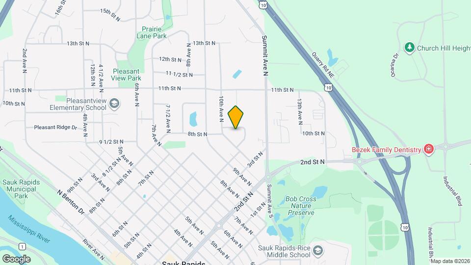 1020 Benedict Dr Map and Location Details