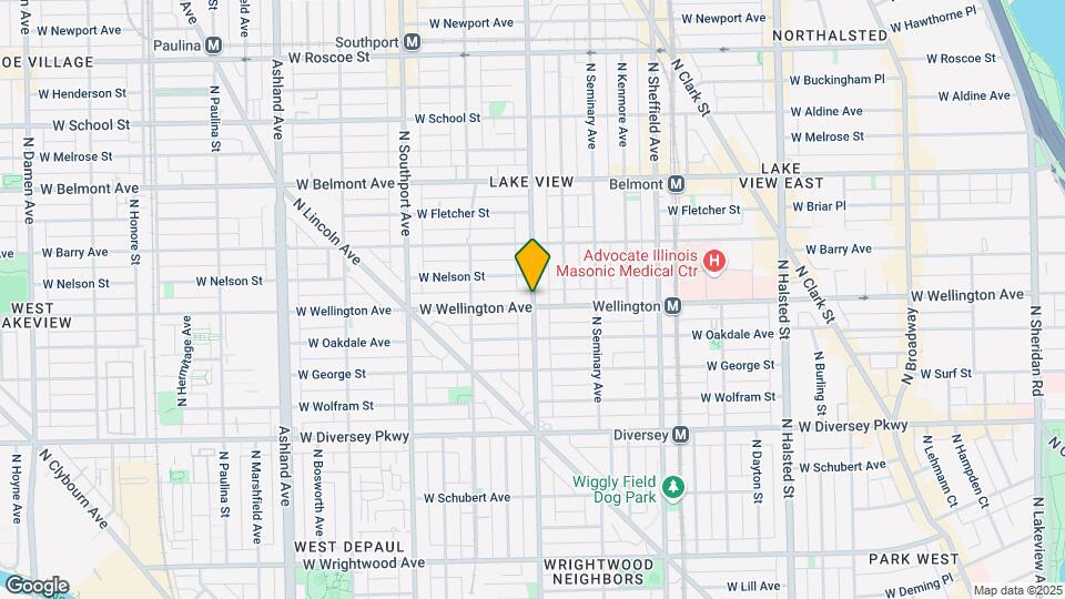 3006 N Racine Ave, Unit A04C Map and Location Details