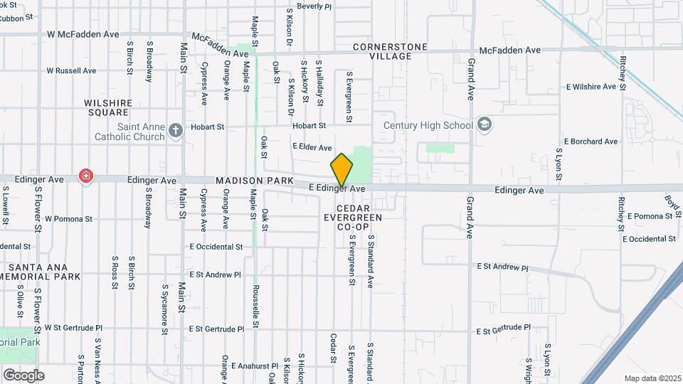 1601 S Cedar St Mapa y Detalles de la Ubicación