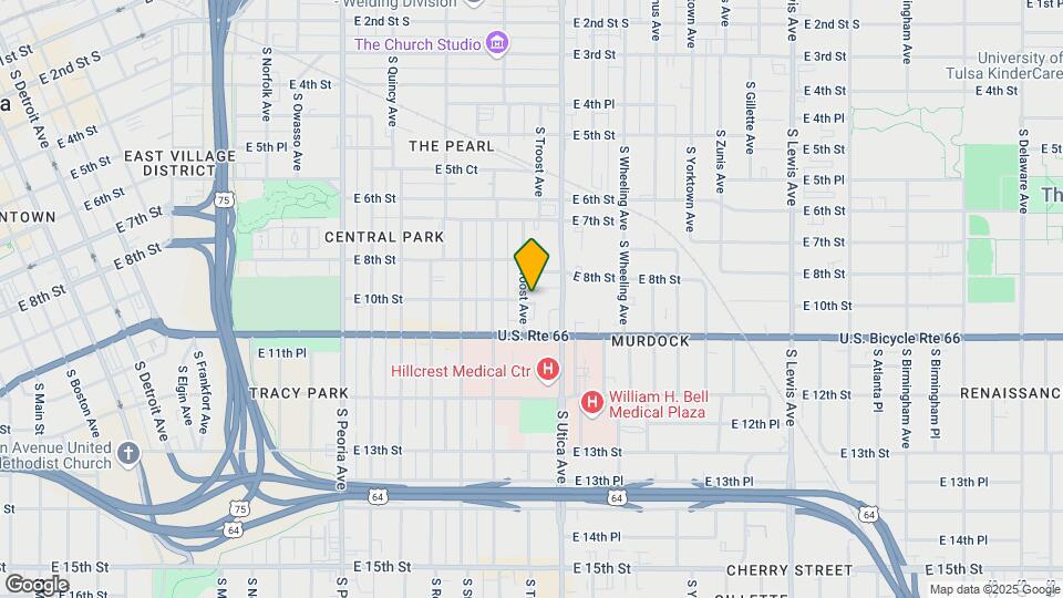 1633 E 10th St Map and Location Details