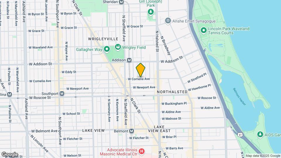 853 W Cornelia Ave Mapa y Detalles de la Ubicación