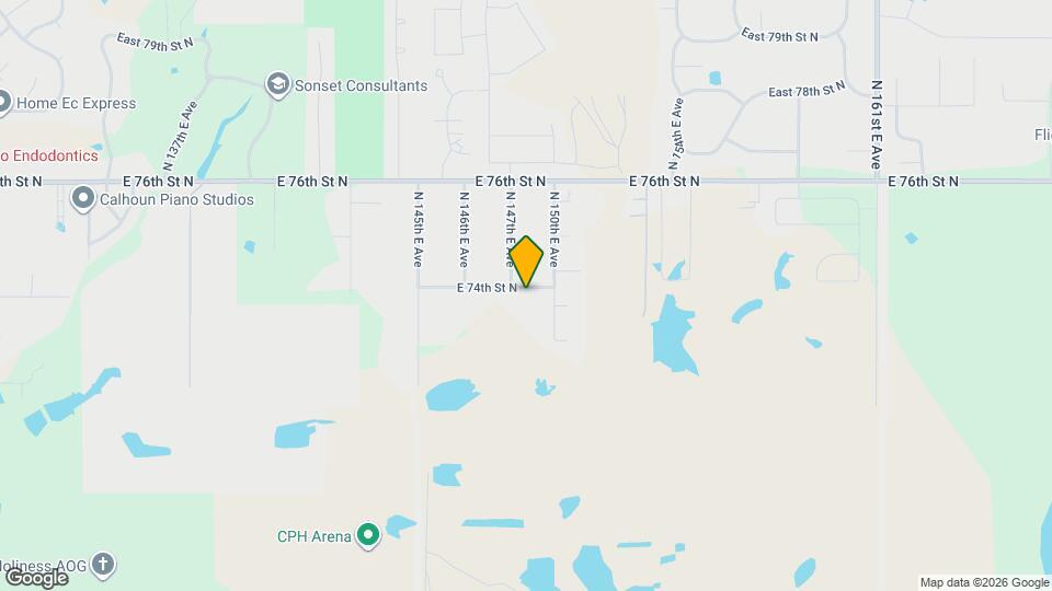 14744 E 74th St N Map and Location Details