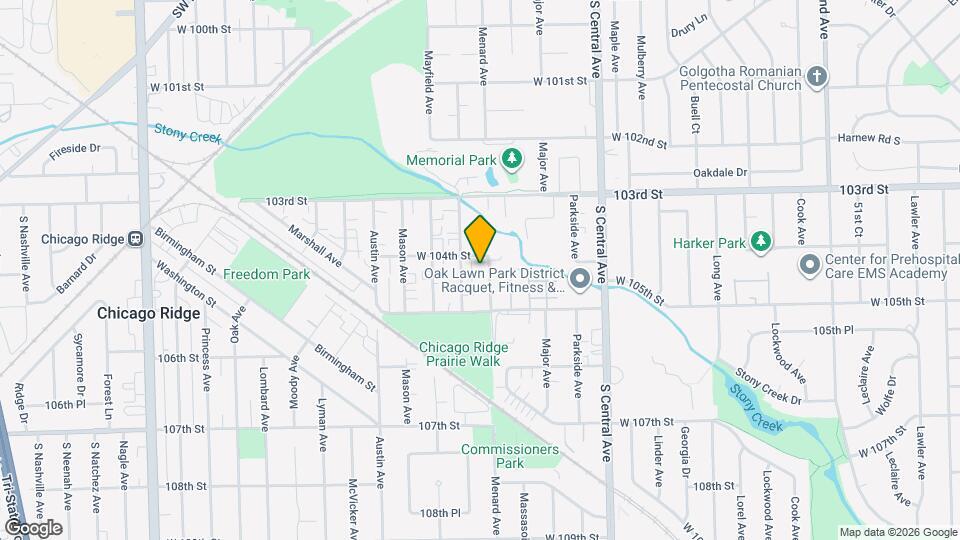 10408 Menard Ave Map and Location Details