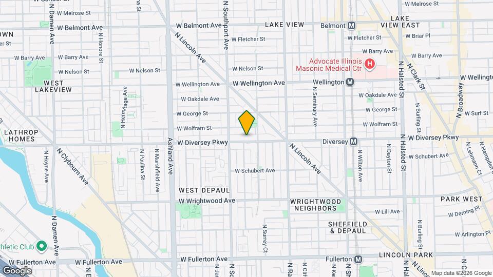 1322 W Diversey Pky, Unit 1326-1 Map and Location Details