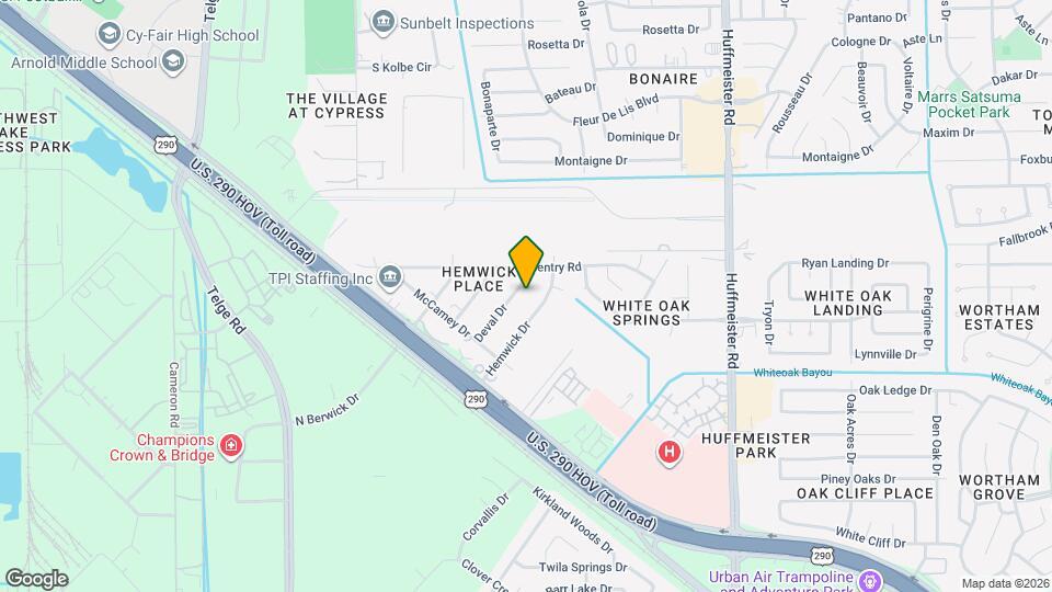 10702 Deval Dr Map and Location Details