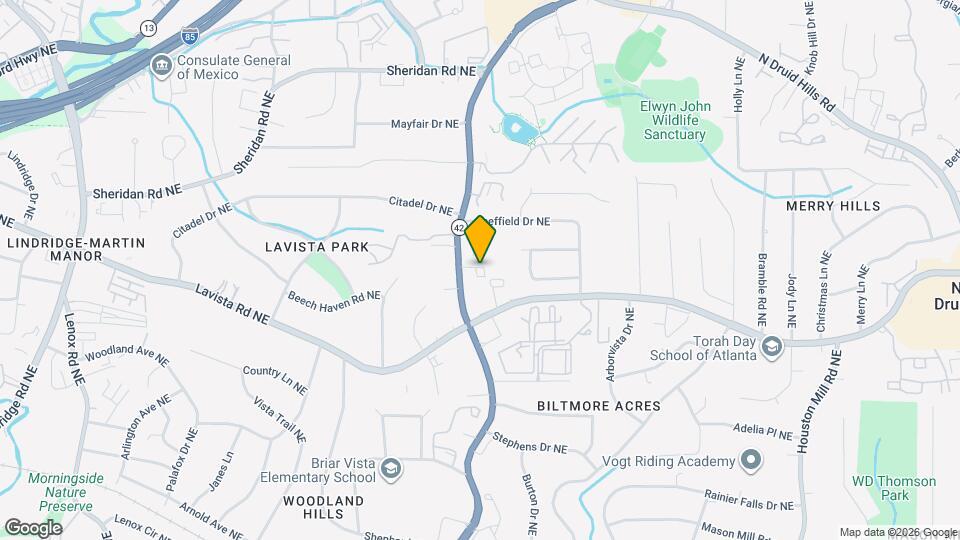 2197 Briarcliff Rd NE Map and Location Details