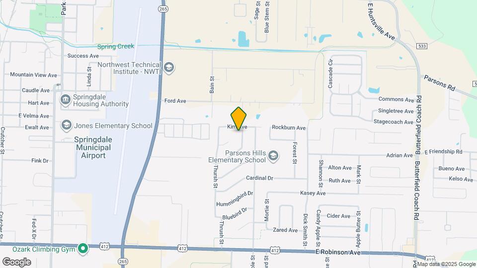 1408 Christy Dr Map and Location Details