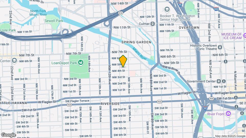 1043 NW 4th St Map and Location Details