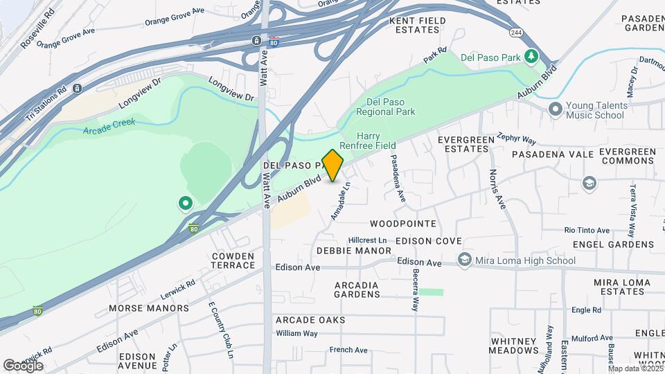 3636 Auburn Blvd Map and Location Details